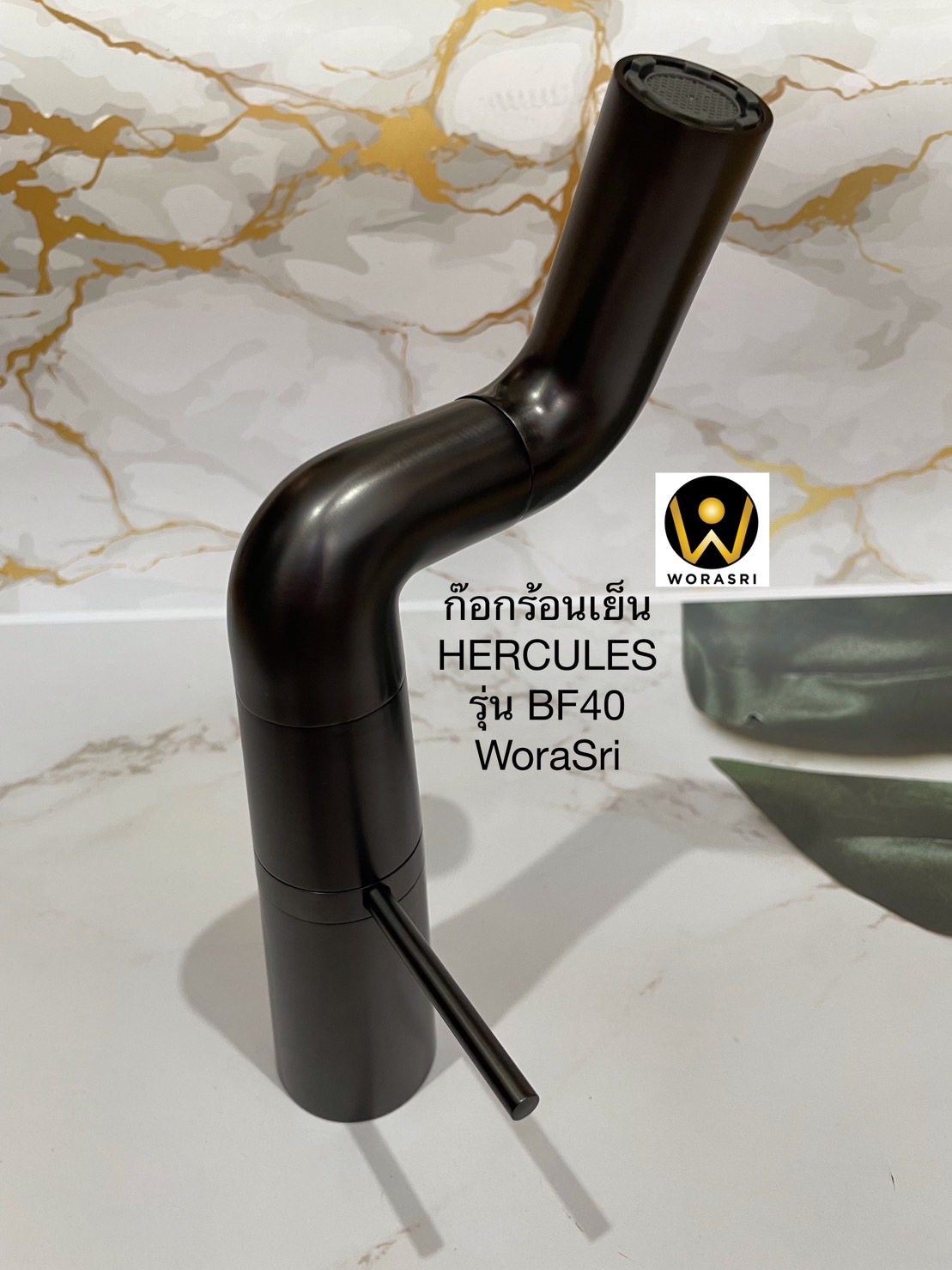 ก๊อกเคาน์เตอร์อ่างล้างหน้าผสมน้ำร้อนเย็นหมุดได้360องศาสแตนเลส304