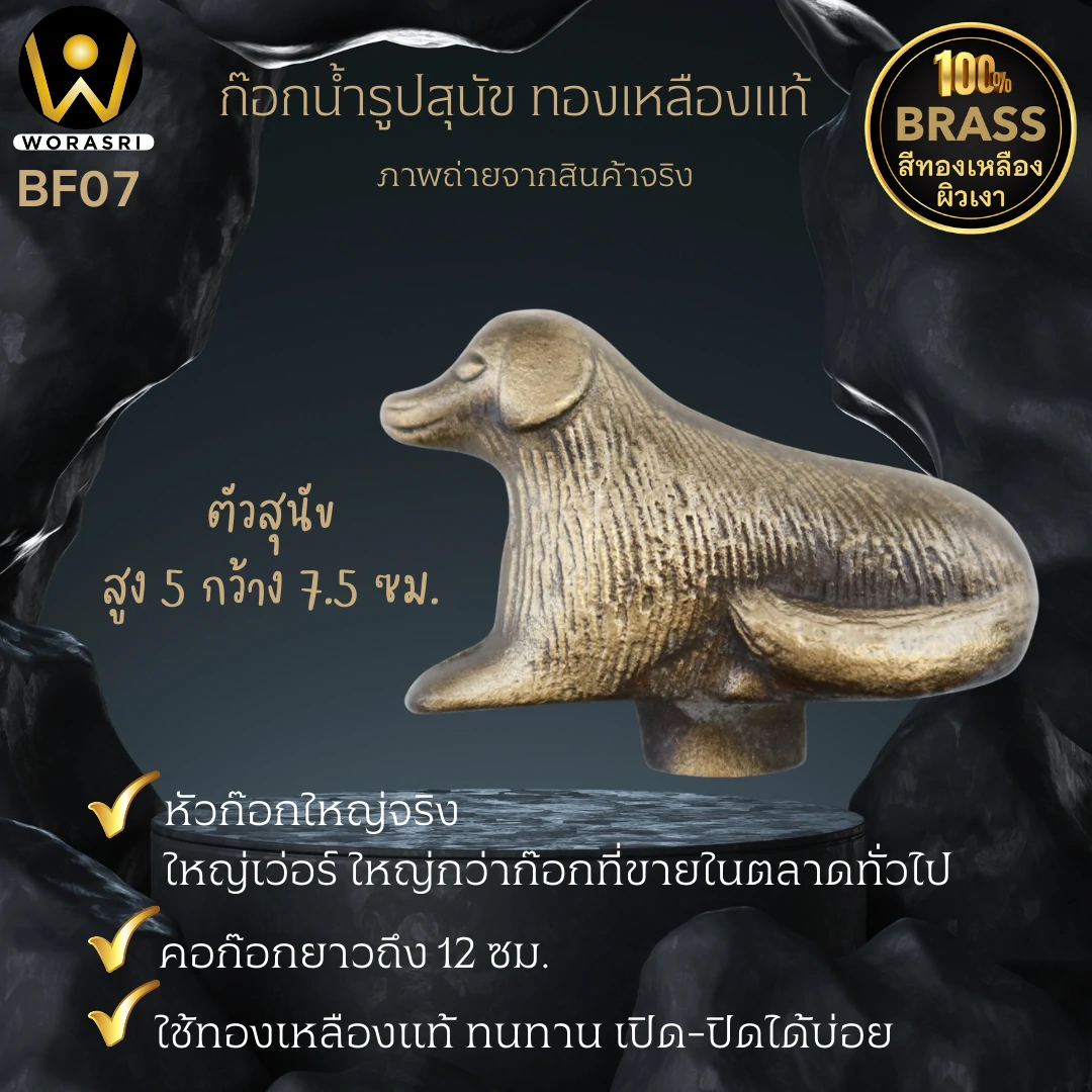 ก๊อกบอลสนามทองเหลืองล้างพื้นติดผนังสีทอง Gold Brass Ball Valve for Floor Cleaning