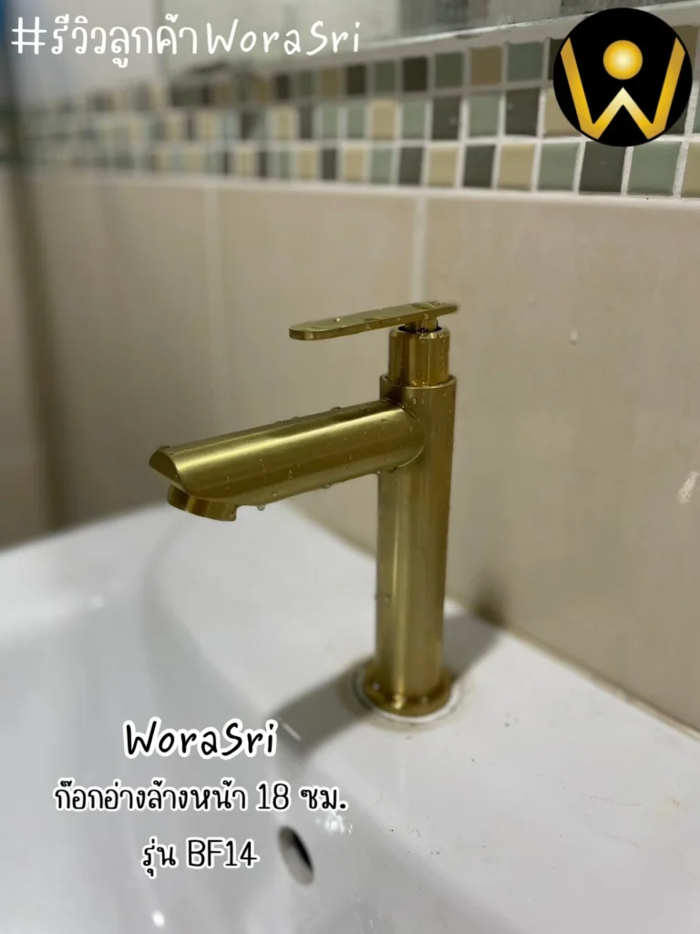 รีวิวก๊อกอ่างล้างหน้า WoraSri สแตนเลส 304 และทองเหลือง เลือกแบบไหนดี?