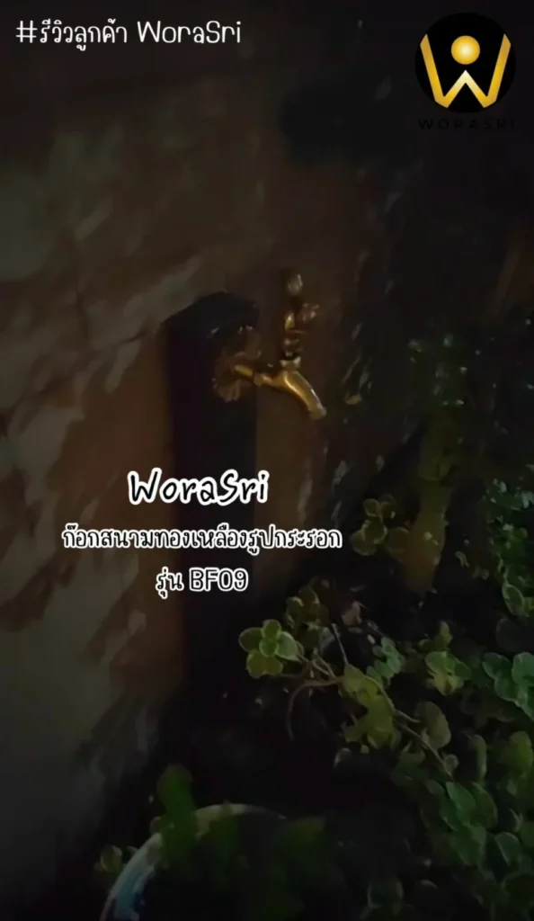รีวิวก๊อกสนามทองเหลือง WoraSri ดีไซน์สัตว์มงคล สวย ทน ไม่กลัวสนิม