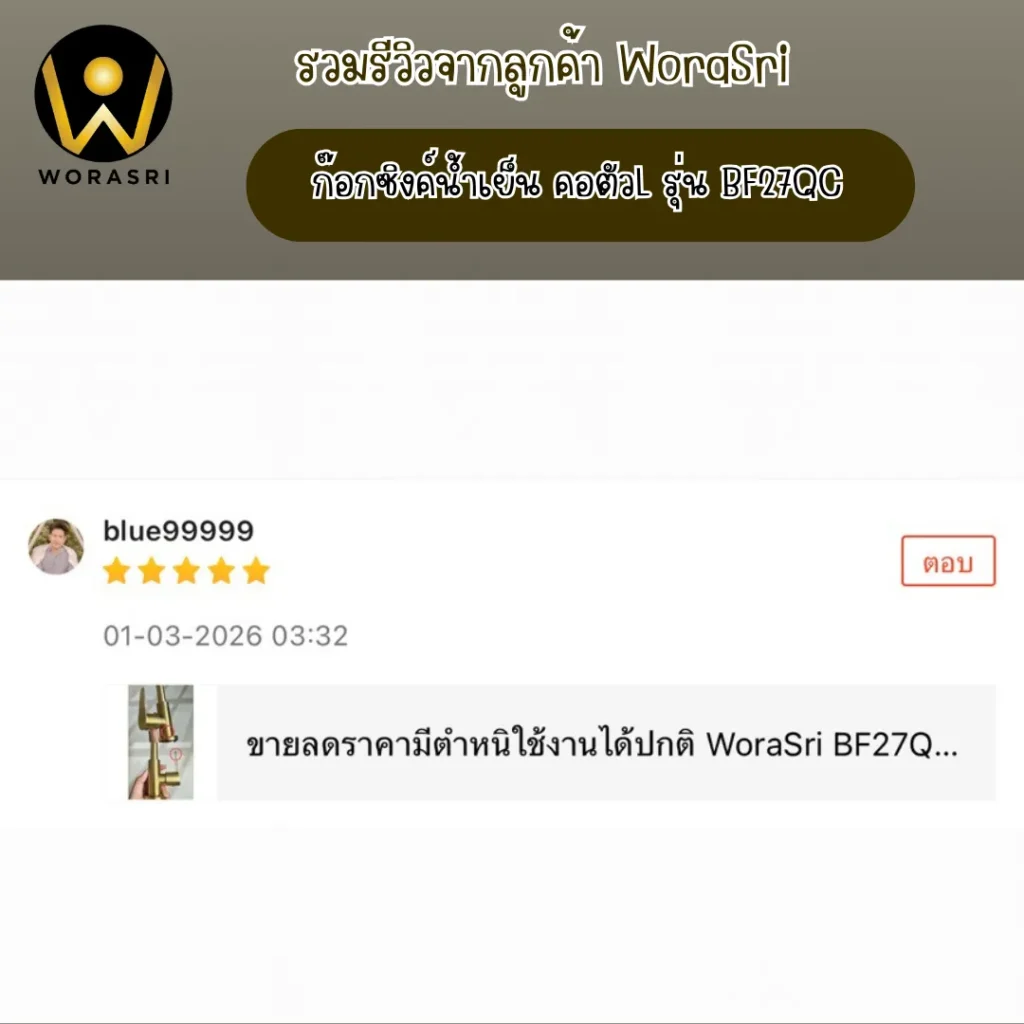 รีวิวก๊อกซิงค์ล้างจานWoraSri นิยามความทนทานและการใช้งานที่เหนือระดับในห้องครัว
