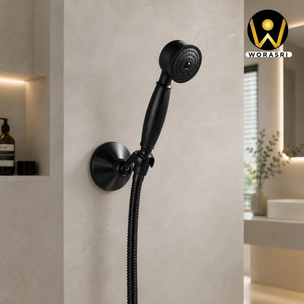 ก๊อกและอุปกรณ์ห้องน้ำห้องครัวสีดำ Matte Black Luxury Innovative Faucet & Accessories