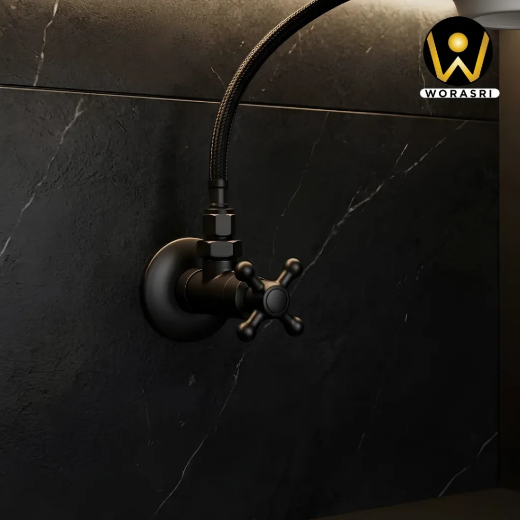 ก๊อกและอุปกรณ์ห้องน้ำห้องครัวสีดำ Matte Black Luxury Innovative Faucet & Accessories