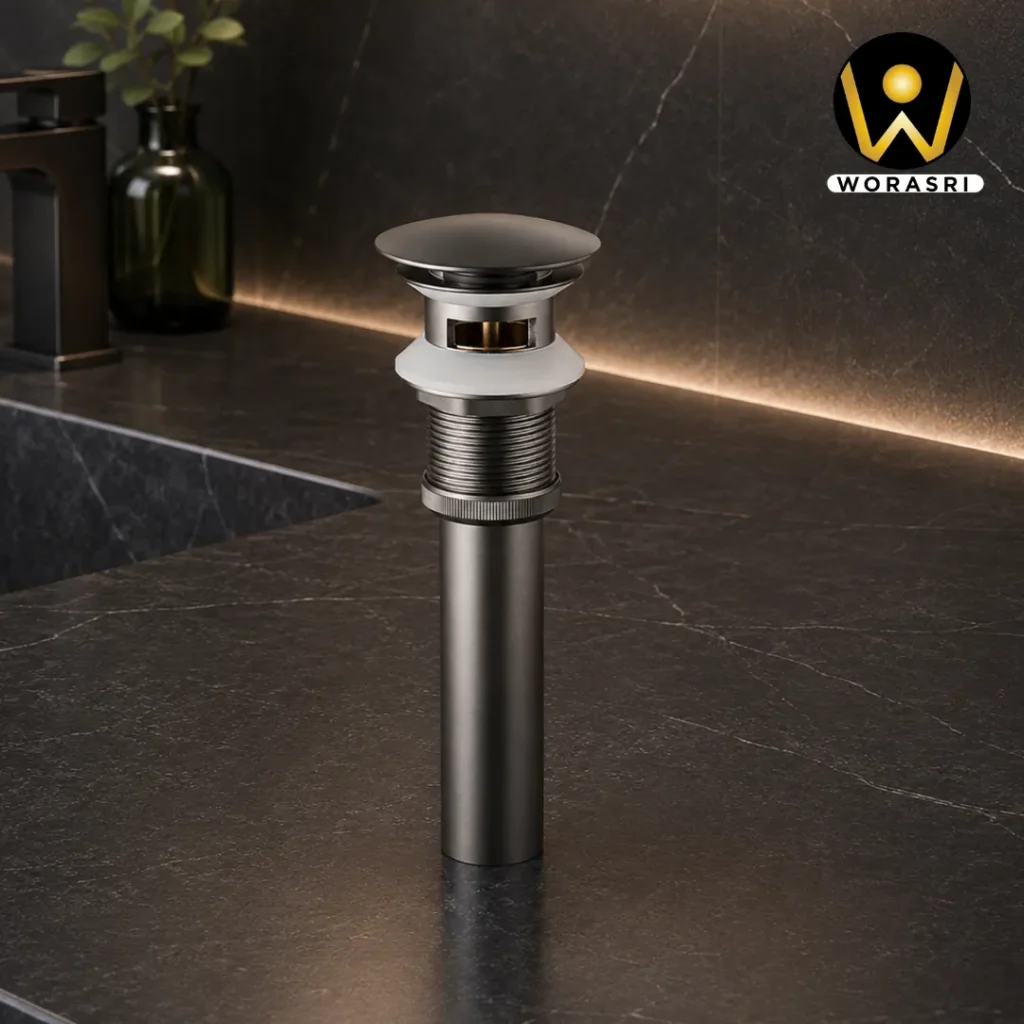 ก๊อกและอุปกรณ์ห้องน้ำห้องครัวสีดำ Matte Black Luxury Innovative Faucet & Accessories