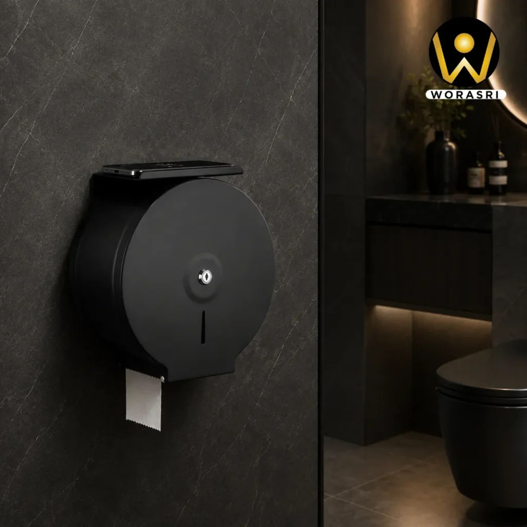 ก๊อกและอุปกรณ์ห้องน้ำห้องครัวสีดำ Matte Black Luxury Innovative Faucet & Accessories