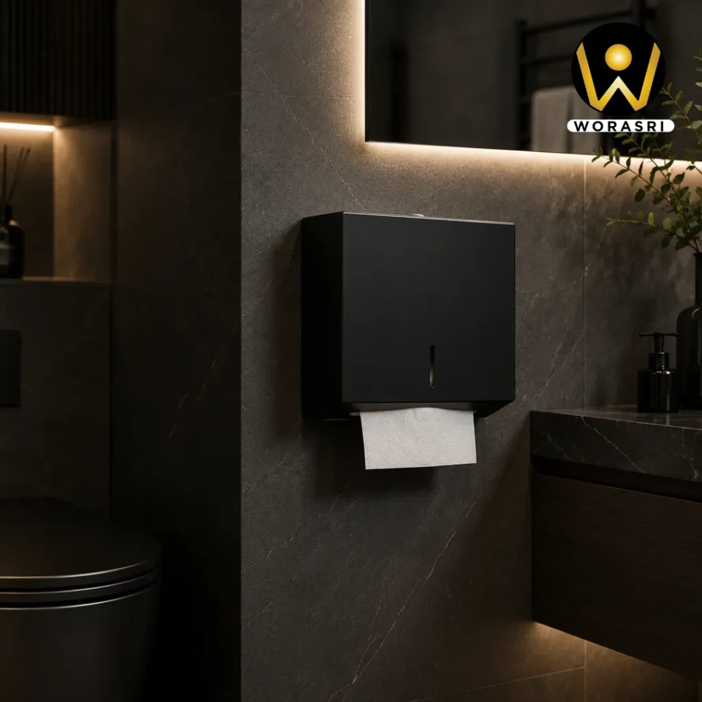 ก๊อกและอุปกรณ์ห้องน้ำห้องครัวสีดำ Matte Black Luxury Innovative Faucet & Accessories