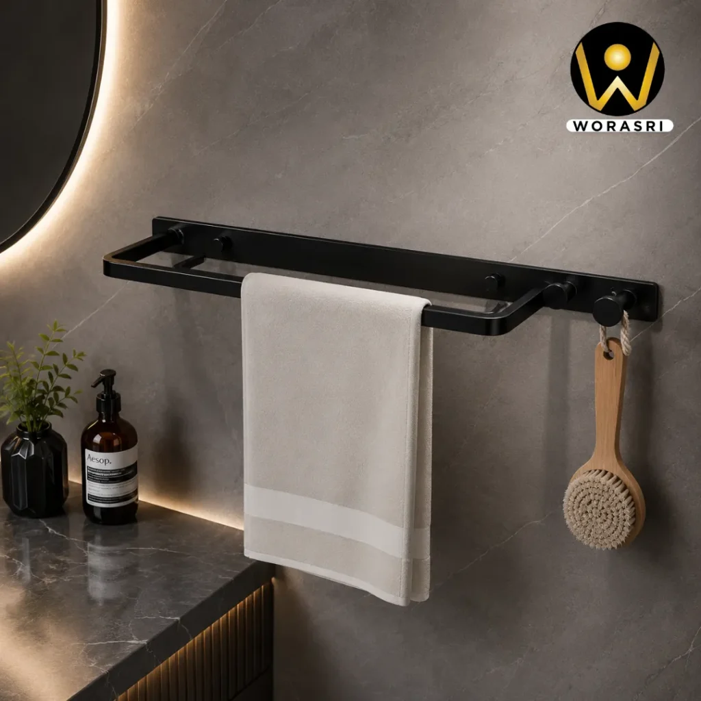 ก๊อกและอุปกรณ์ห้องน้ำห้องครัวสีดำ Matte Black Luxury Innovative Faucet & Accessories
