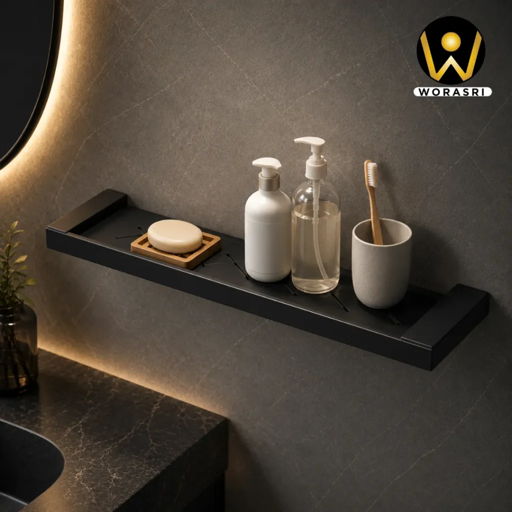 ก๊อกและอุปกรณ์ห้องน้ำห้องครัวสีดำ Matte Black Luxury Innovative Faucet & Accessories
