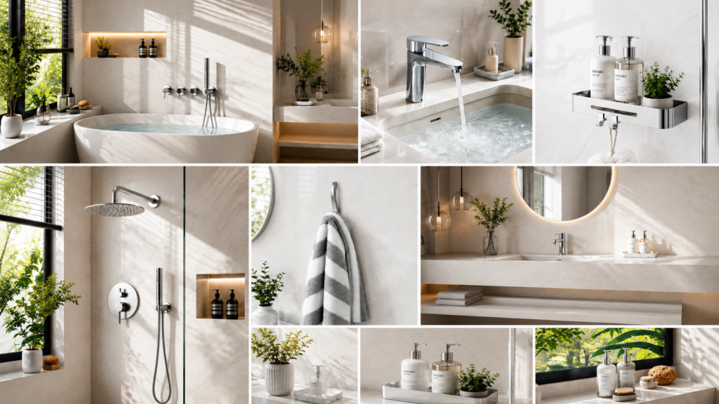สไตล์ห้องน้ำสินค้าสีเงิน worasri-luxury-bathroom-faucet-banner