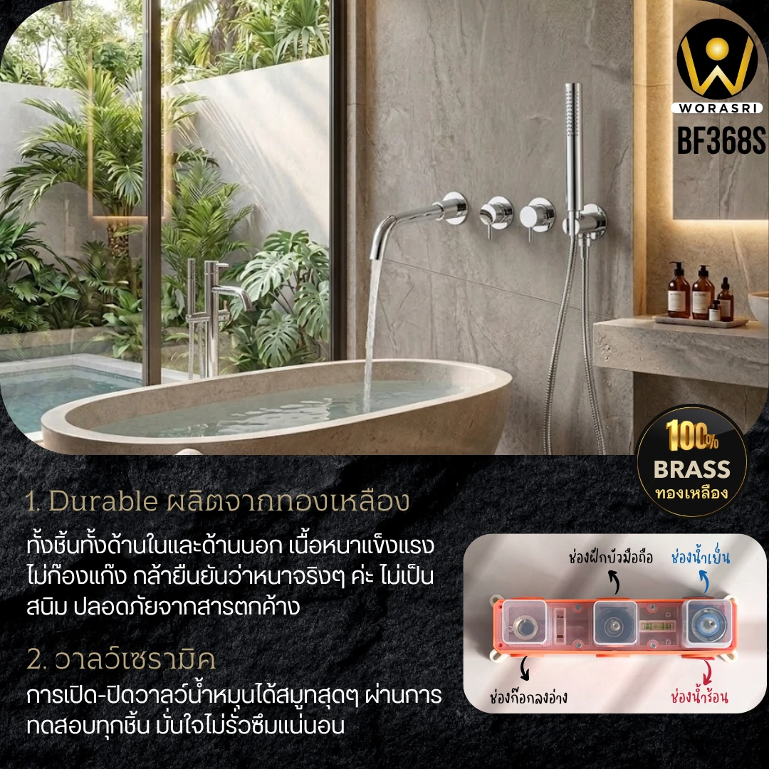 ฝักบัวเรนชาวเวอร์ก้านแข็งฝังผนังที่ฉีดชำระสีทอง